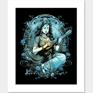 Sarasvati - The Goddess of Knowledge and Wisdom Posters and Art